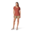 Royal Robbins Amp Lite S/S Tee - Womens, Baked Clay Htr, Large, Y311029-911-L