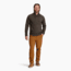 Royal Robbins Baylands Lined 1/2 Zip - Mens, Black Olive Htr, Large, Y417017300L