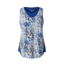 Royal Robbins Burnout Double Women's Tank Top, Deep Blue Pr, L 60739-DP BLUE PT-L