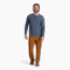 Royal Robbins Headlands Hemp Button Crew - Mens, Sea, Medium, Y717021762M