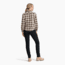 Royal Robbins Lieback Organic Cotton Flannel Long Sleeve - Womens, Ivory Wildwood Pld, Medium, Y621012140M