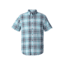 Royal Robbins Mid-Coat Seersucker Plaid Men's Short Sleeve Shirt, Collins Blue Plaid, M 71920-COLLINS BLUE-M