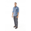 Royal Robbins Performance Flannel Plaid Long Sleeve, Blue Depths, Large, 42392-11-L