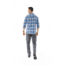 Royal Robbins Performance Flannel Plaid Long Sleeve, Blue Depths, Large, 42392-11-L