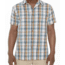 Playa Plaid Short Sleeve Shirt - Mens-Phoenix Blue-Small