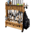 Rush Creek Creations 16-Rods Double Sides Rolling Rack with Line Spooler, American Cherry, 38-5000