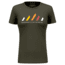 Salewa Pure Stripes Dry T-Shirt - Women's, Dark Olive, S, 00-0000028640-5280-S