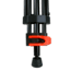 SAMURAI Broadcast Pro Plus Professional 3-Section w/Fluid Head Video Tripod, Black, BROADCASTPlus