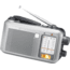 Sangean AM/FM Multi-Powered, Battery/AC/Crank Rechargeable Water-Resistant, Silver MMR-77