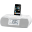 Sangean AM/FM-RDS Digital Atomic Clock Radio with iPod Dock, Large LCD Display, White RCR-10 WH