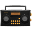Sangean AM/FM-RDS Portable Radio Specially Designed for the Visually Impaired with Helpful, Black, PR-D17