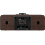 Sangean AM/FM-RDS RBDS/Bluetooth/AUX Digital Tuning Wooden Clock Radio, Dark Walnut, RCR-40