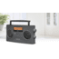 Sangean AM/FM Stereo RDS Digital Tuning, Charger, Handle, Tone Control, Gray PR-D15