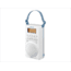 Sangean AM/FM/WX Waterproof Shower Radio Vertical Compact Design, White, Small, H-205