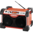 Sangean FATBOX Ultra Rugged, Digital PLL AM/FM Tuner, Rain-Resistant, AUX iPod/MP3, Red FB-100