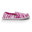 Sanuk Im Game Casual Shoe - Womens-Fuchsia Zebra-Medium-10 US