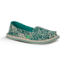 Sanuk Shorty Leppatyga Casual Shoe - Women's-Teal-Medium-10 US