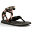Sanuk Yoga Slinged Up Sandal - Womens-Brown/Natural Floral-Medium-8 US