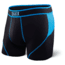 SAXX Kinetic Boxer Brief - Mens, Black/Electric Blue, M, SXBB27-BEL-M