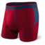 SAXX Kinetic Boxer Brief - Mens, Deep Red/Blue, 2XL, SXBB27-DRB-XXL