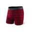 SAXX Platinum Boxer Brief w/Fly - Mens, Red Trippy Plaid, M, SXBB41F-RTP-M