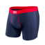 Saxx Quest Boxer Modern Fly - Men's-Ink/Red-Small