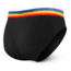 SAXX Undercover Briefs - Mens, Black Rainbow, Medium, SXBR19-BPR-M