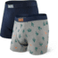 SAXX Vibe Boxer, 2-Pack - Mens, Cactus/Navy, Large, SXPP2V-CNV-L
