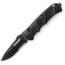 Schrade Extreme Survival, 4 3/8in., Partially serrated drop point blade, Textured black T-6061 aluminum handle SCH60BS