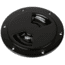 Sea-Dog Quarter-Turn Smooth Deck Plate w/Internal Collar - Black - 6&quot; 77459