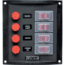 Sea-Dog Splash Guard Switch Panel Vertical - 4 Switch 79028
