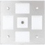 Sea-Dog Square LED Mirror Light w/On/Off Dimmer, White/Blue, 401840-3