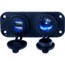 Sea-Dog USB &amp; Power Socket Panel Double 77186