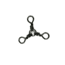 Sea Striker 3-Way Swivel Black Size 1 4 pack, SS3WBK-1