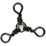 Sea Striker 3-Way Swivel Black Size 2/0 3 pack, SS3WBK-2/0