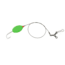 Sea Striker Bluefish Rig 7/0 Plain Hook, Fl Green 2" Oval Float, 24/Ring, FBS3-G