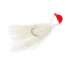 Sea Striker Bucktail Bean Jig 1/2 oz, 2/0 Hook, Red/White Head/White Tail, 2/Pack, T12RW
