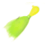 Sea Striker Bucktail Bean Jig 1 oz, 6/0 Hook, Chartreuse Head/Chartreuse Tail, 2/Pack, T1CH