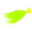 Sea Striker Bucktail Bean Jig 3/4 oz, 4/0 Hook, Chartreuse Head/Chartreuse Tail, 2/Pack, T34CH