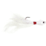 Sea Striker Bucktail Jig 4 oz, Holographic Eyes, Blk Nickel Hook, White Head/White Tail, SSBTJ4-W