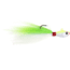 Sea Striker Bucktail Jig 6 oz, Holographic Eyes, Blk Nickel Hook, Chartreuse/White Head/Chartreuse/White Tail, SSBTJ6-CW