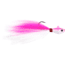 Sea Striker Bucktail Jig 6 oz, Holographic Eyes, Blk Nickel Hook, Pink/White Head/Pink/White Tail, SSBTJ6-PW