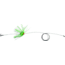 Sea Striker Carolina Live Bait King Rig #5 Solid Wire 1-2/0 Nose Hook, 1-#4 4X Treble Hook, Chartreuse Duster, K1S1T-CHT