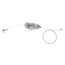 Sea Striker Carolina Live Bait King Rig #5 Solid Wire 2-#4 4X Trebles, Silver Duster, K2T-SIL