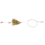 Sea Striker Carolina Live Bait King Rig Coated Wire, 2/0 Nose Hook, 2-4X #4 Trebles Gold Duster, DLBR-GLD