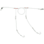 Sea Striker Drum Rig 1040HD Wire Rig, 60lb Wire Snelled Hooks, w/92553 5/0 Hooks, PDR50-1PK