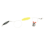 Sea Striker Flounder Rig 25&quot; 40lb Mono, #4 Nickel Blade, 2 1/2&quot; Yellow Cork, 1-1/2oz Cigar Weight, 12/Ring, FR-YEL-112