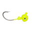 Sea Striker Got-Cha Round head flat back Live Eye jig 3/8oz Chartreuse, 5 pack, FBLE38-10