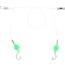 Sea Striker Pro Series Fluorocarbon Spot/Kingfish Rig #2 Circle Hooks Green Floats, FC-SSSKF-2G