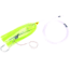 Sea Striker Rigged Ballyhoo Lure, 3/8 oz Head, 1/2 oz Egg Lead, Chartreuse, SB38R-C